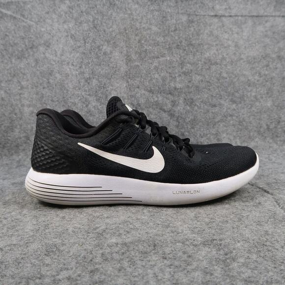 Nike Shoes Womens 7 Athletic Trainers Lunarglide 8 Running Sneaker Active Black - Picture 1 of 11